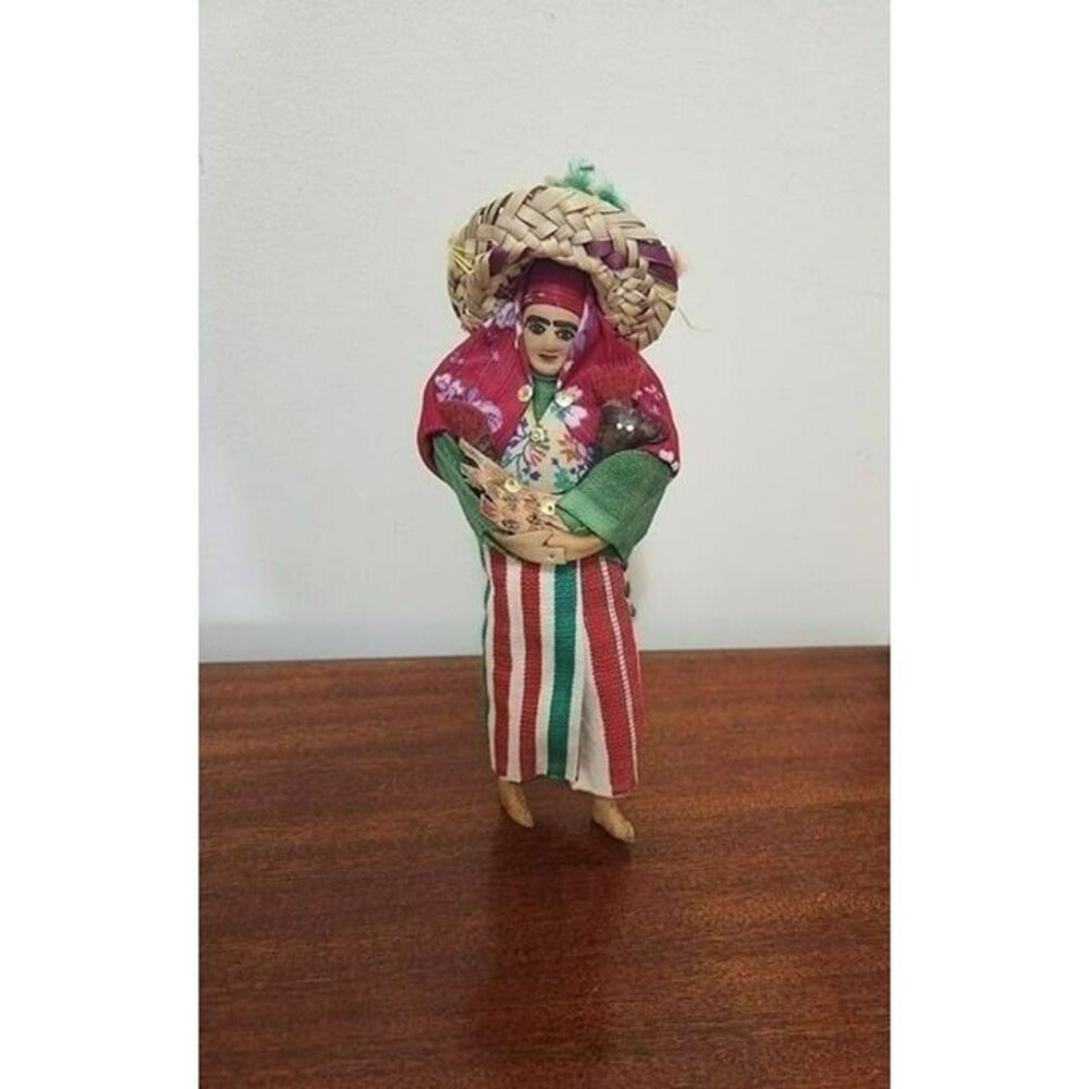 Vintage South American Leather Doll